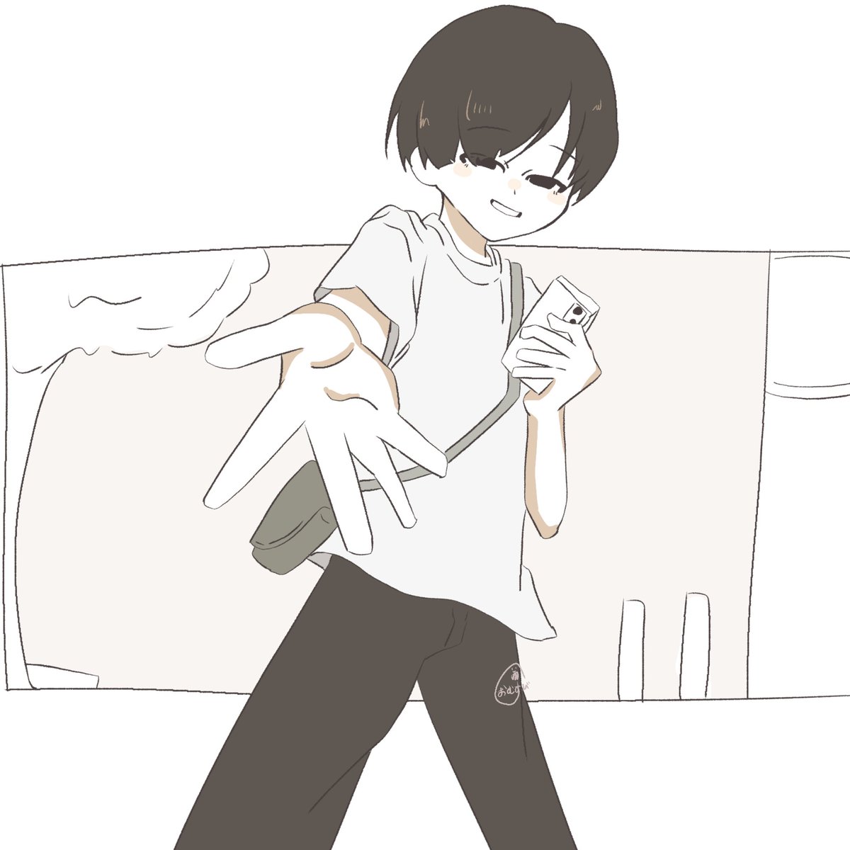 ki_gurui_da's tweet photo. デートしてくれるハジメ
#ぎなさんに描いたよ https://t.co/ADrGvhgwKS