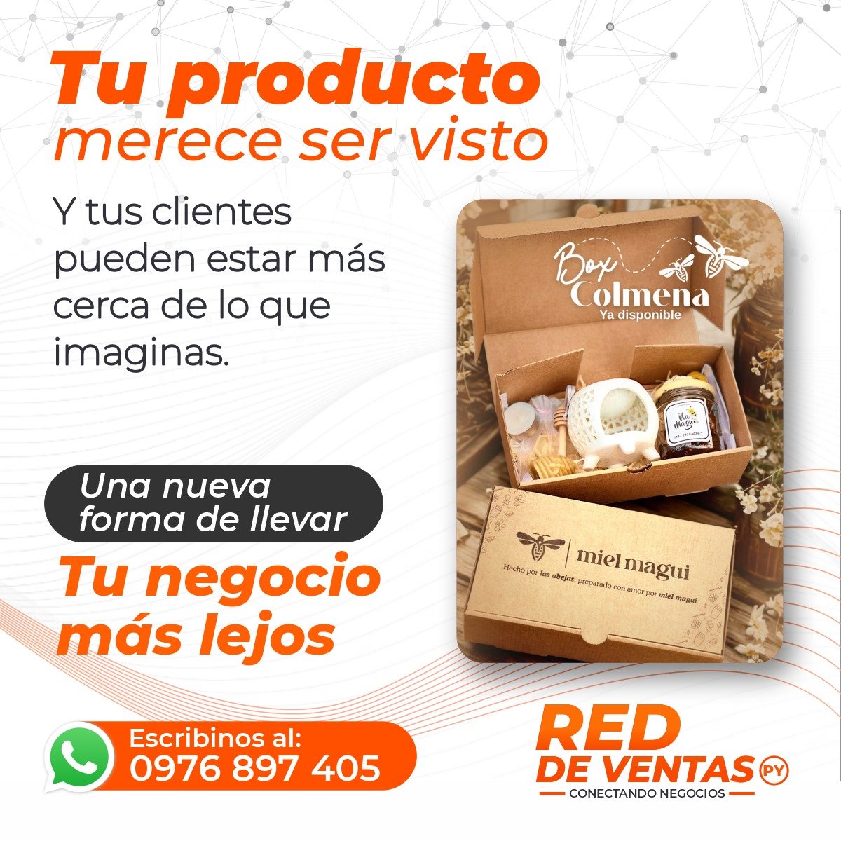 RedSagrados's tweet photo. 🚨 ¡Emprendedor! Tu producto merece ser visto y vendido.
En RED DE VENTAS PY te ofrecemos una nueva forma de llevar tu negocio más lejos. Conectamos tu marca con clientes en todo el país.
🚀 ¡Haz que tu marca vuele!
Contáctanos: 📲 0976 897 405
#REDDEVENTASPY #VentasOnline https://t.co/9er8XAwYBA