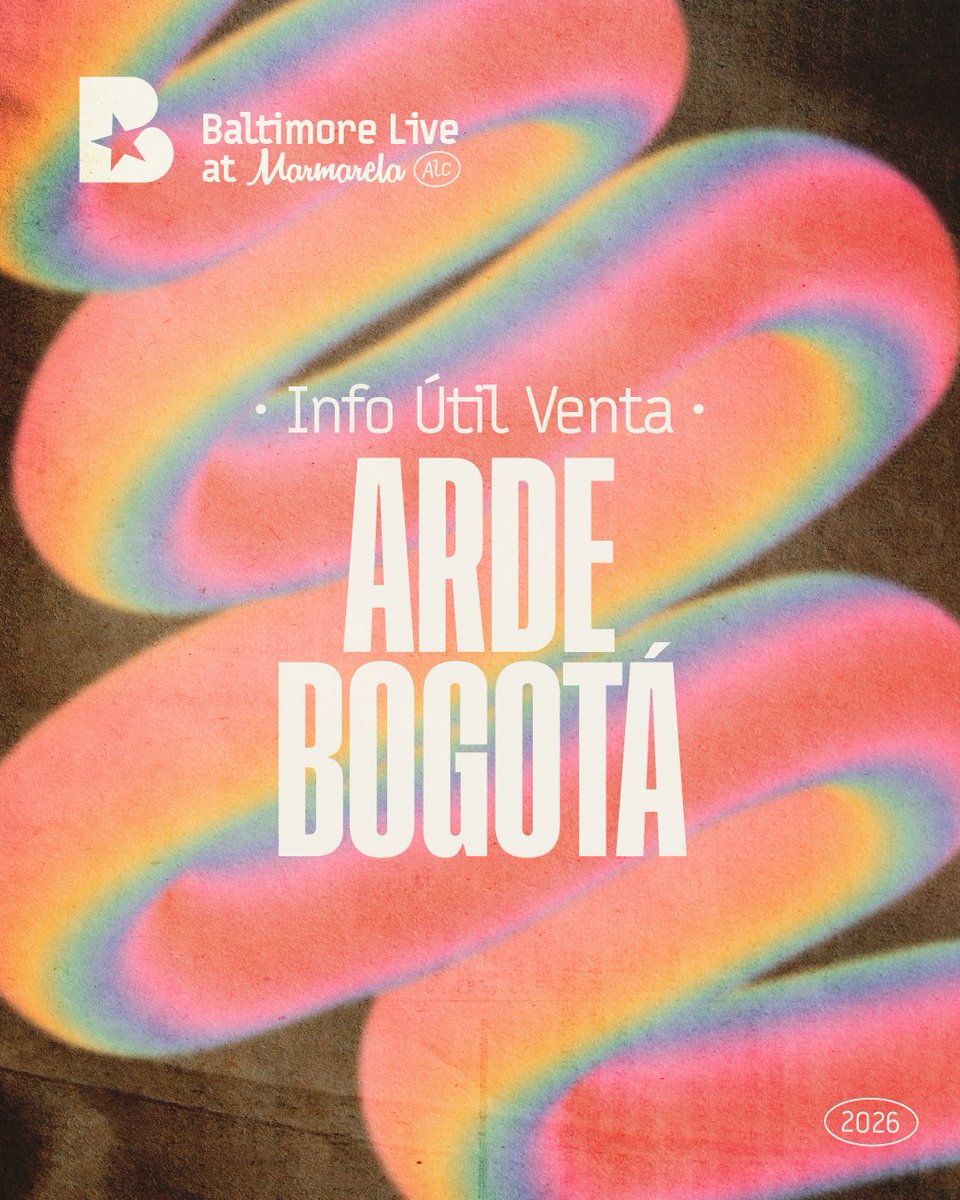 ProdsBaltimore's tweet photo. ¡Mañana tendrá lugar la venta física de entradas para el concierto de @arde_bogota!

📍El concierto será el 4 de diciembre en la Sala Marmarela. https://t.co/ctMoheOQkL