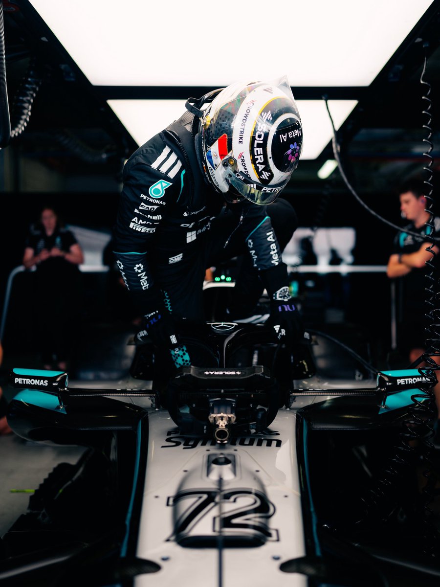 DuerksenArchive's tweet photo. JOSHUA DRIVING THE Mercedes-AMG F1 W16!!!  🏎️🏁

Joshua wraps up his first-ever TPC with the team, ticking off a goal he's had for as long as he can remember.

JD: “Thank you so much guys ❤️l'm still speechless, my childhood dream come true!!! So grateful 🥹”

📸 mercedesamgf1 https://t.co/EeCo91Yfyt