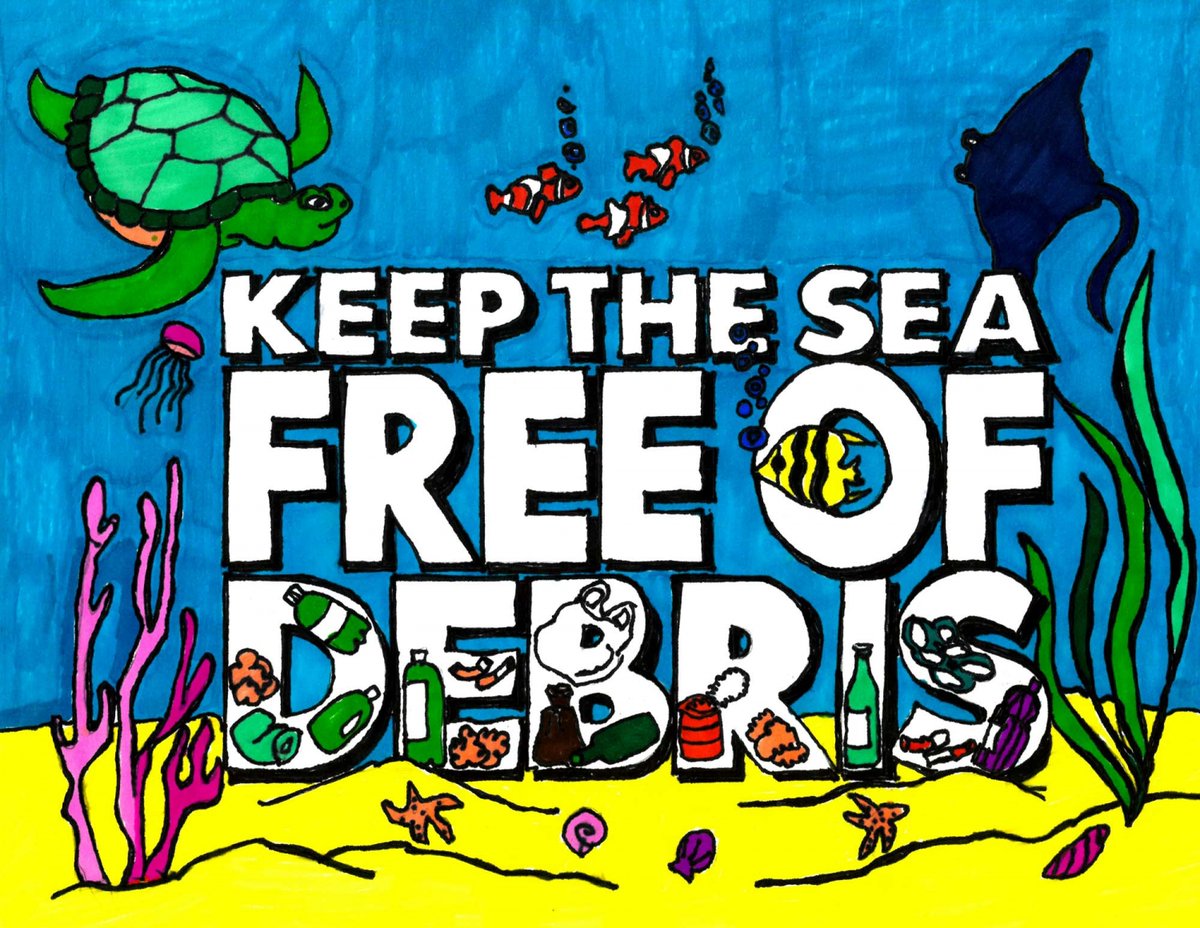 NOAADebris's tweet photo. The 2027 Marine Debris Calendar is now available! To celebrate the 20th Anniversary of the NOAA Marine Debris Program, this year’s calendar features winning artwork across the last 16 years of the “Keep the Sea Free of Debris!” Art Contest. https://t.co/jSPkJB5zKa https://t.co/RYIv3v50bV