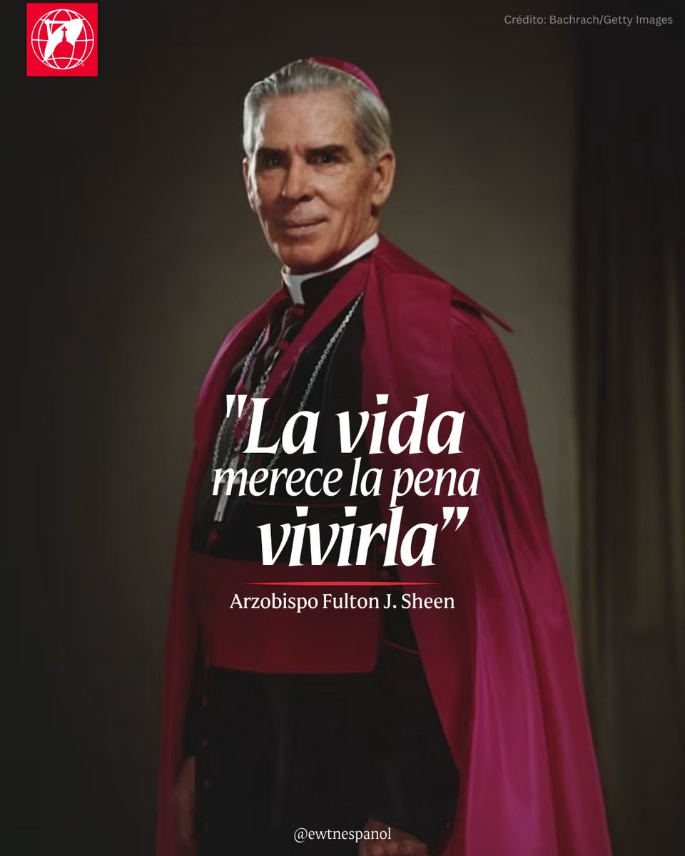EWTNespanol's tweet photo. "La vida merece la pena vivirla".

“El arzobispo Fulton Sheen fue uno de los grandes evangelistas del siglo XX y un pionero en el uso de los medios de comunicación para proclamar el Evangelio”, dijo Michael P. Warsaw, presidente y director ejecutivo de EWTN, en un comunicado.

Para EWTN, este día tiene un significado especial. Décadas antes de la fundación de la cadena, Sheen ya demostró el potencial de los nuevos medios de comunicación para evangelizar a través de sus programas de radio y su serie de televisión "La vida merece la pena vivirla", que llevó la enseñanza católica a los hogares de millones de personas.