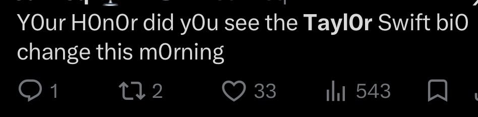 stril0ndes's tweet photo. Taylor swift straight up has swifties typing like dead aradia megido rn https://t.co/wXxoOWm3DN