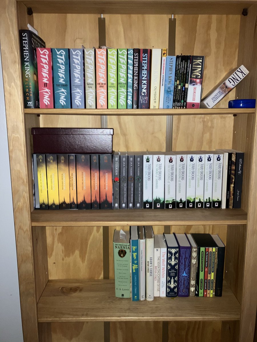 JSummersAuthor's tweet photo. @stephenRB4 Working my way through these 💕 Have started on the second shelf this week 😁😁 https://t.co/x3brVOwiQD