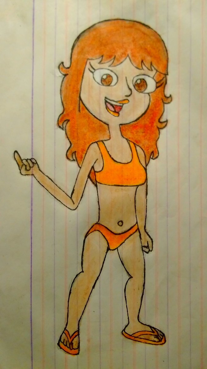 admig_13's tweet photo. Miguella - #OrangeBikini

#PhineasandFerb #OC #OriginalCharacter #CartoonArt #Brunette #LatinaGirl #Swimsuit https://t.co/bQVi2KZ7dy