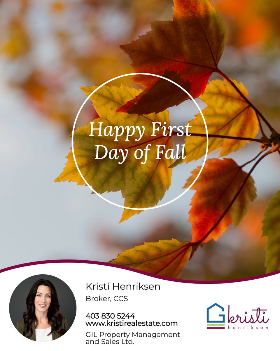 sellinghomesYYC's tweet photo. Happy first day of fall! 🍂
Here's to crisp morning walks, seasonal traditions, weekends spent exploring, and all the little moments that make this time of year special.
Wishing everyone a wonderful first day of fall!
#sellinghomesyyc #calgaryrealestate #yycrealestate https://t.co/EnaMvaWP6f