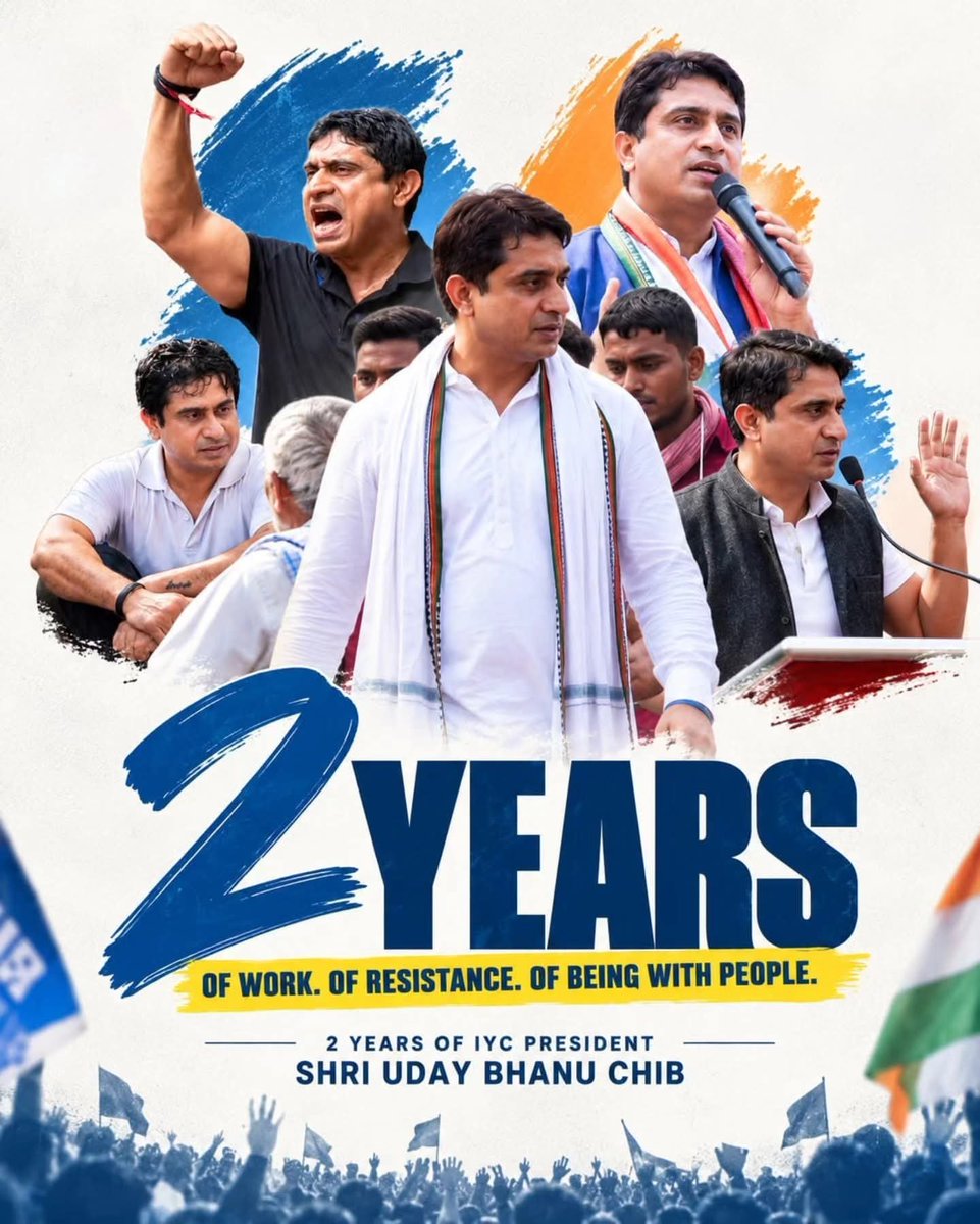 nisar_support's tweet photo. Heartiest Congratulations to honourable IYC President Uday Bhanu ji on completing two years. 

The journey continues, and there is still so much to build together.

@UdayBhanuIYC 
@IYC  @GAMIR_INC 
@INCIndia  @INC_Television https://t.co/lThHi8ZG9t