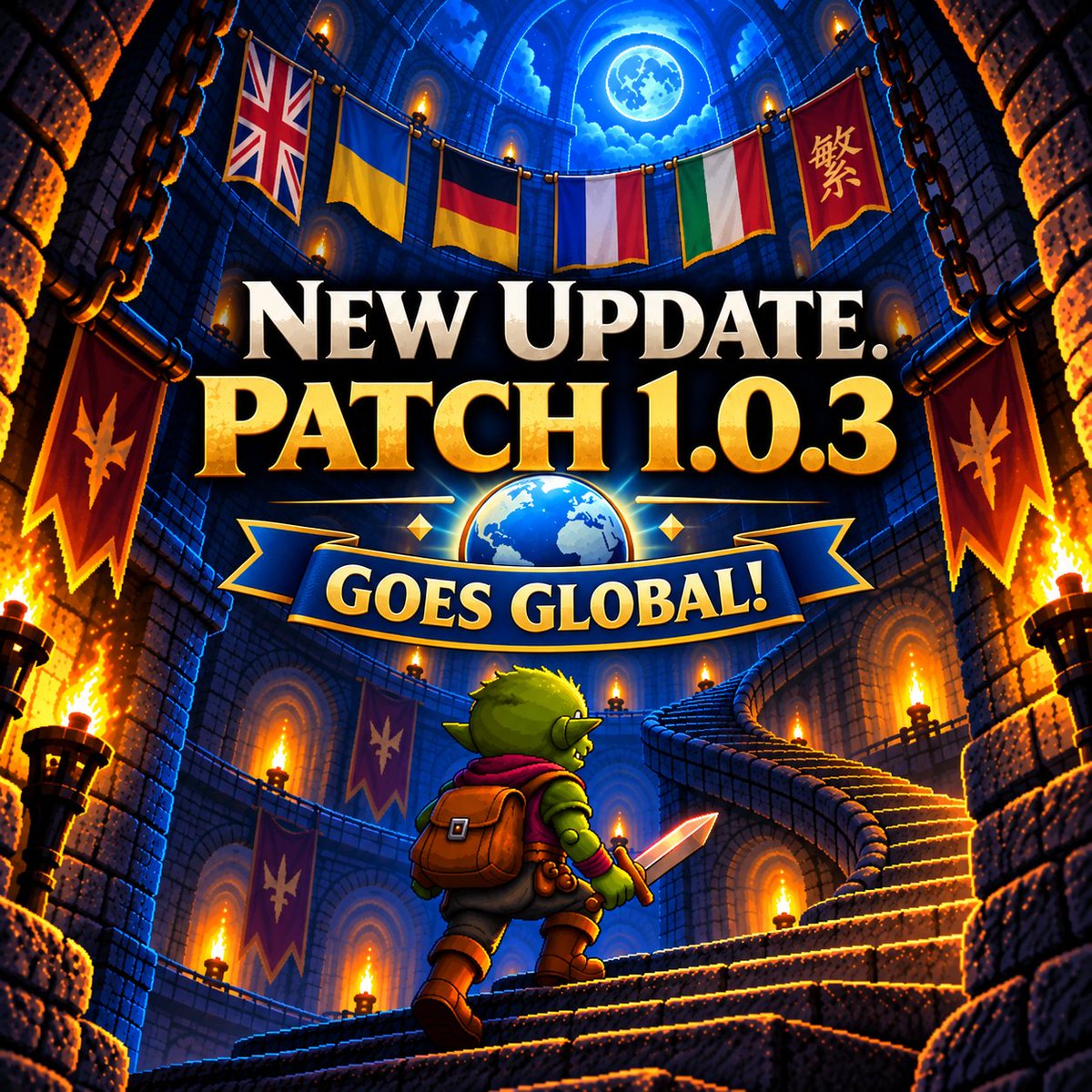yevhen_pm's tweet photo. 🌍 Goblin Card RPG: Tower Trials goes global!

Release 1.0.3 is almost here (23.09)  - and after hundreds of players have already challenged the tower, even more adventurers can now join the climb.

🗺️ Tower Trials now speaks your language!

• NEW: Full localization — English, Ukrainian, German, French, Italian & Traditional Chinese
• 🎬 Added an app preview video
• ✨ Font & UI polish across all languages
• 🐛 Bug fixes & stability improvements

Thanks for climbing with me! ❤️
If you're enjoying the run, a rating really helps a solo dev!

https://t.co/U5dgQiv6a7

#indiedev #gamedev #mobilegaming #indiegame #RPG #CardGame
