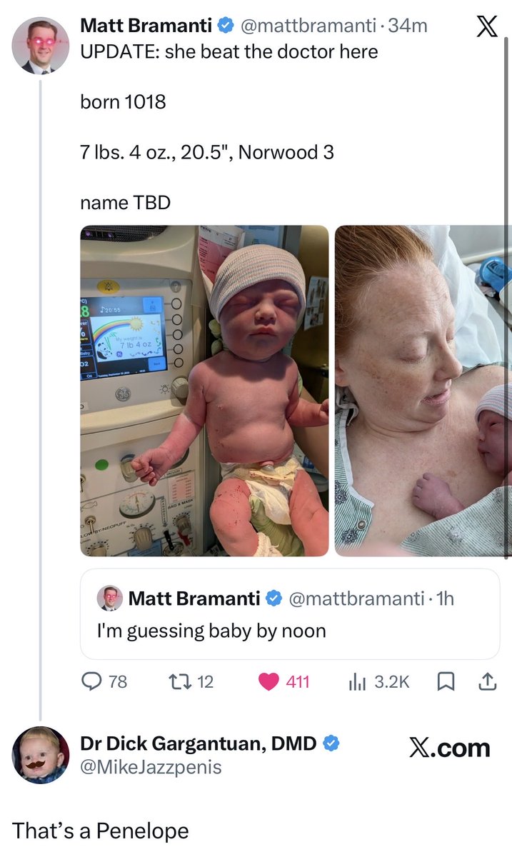 MikeJazzpenis's tweet photo. Anybody else name a baby today? https://t.co/OhmIAXvvhY