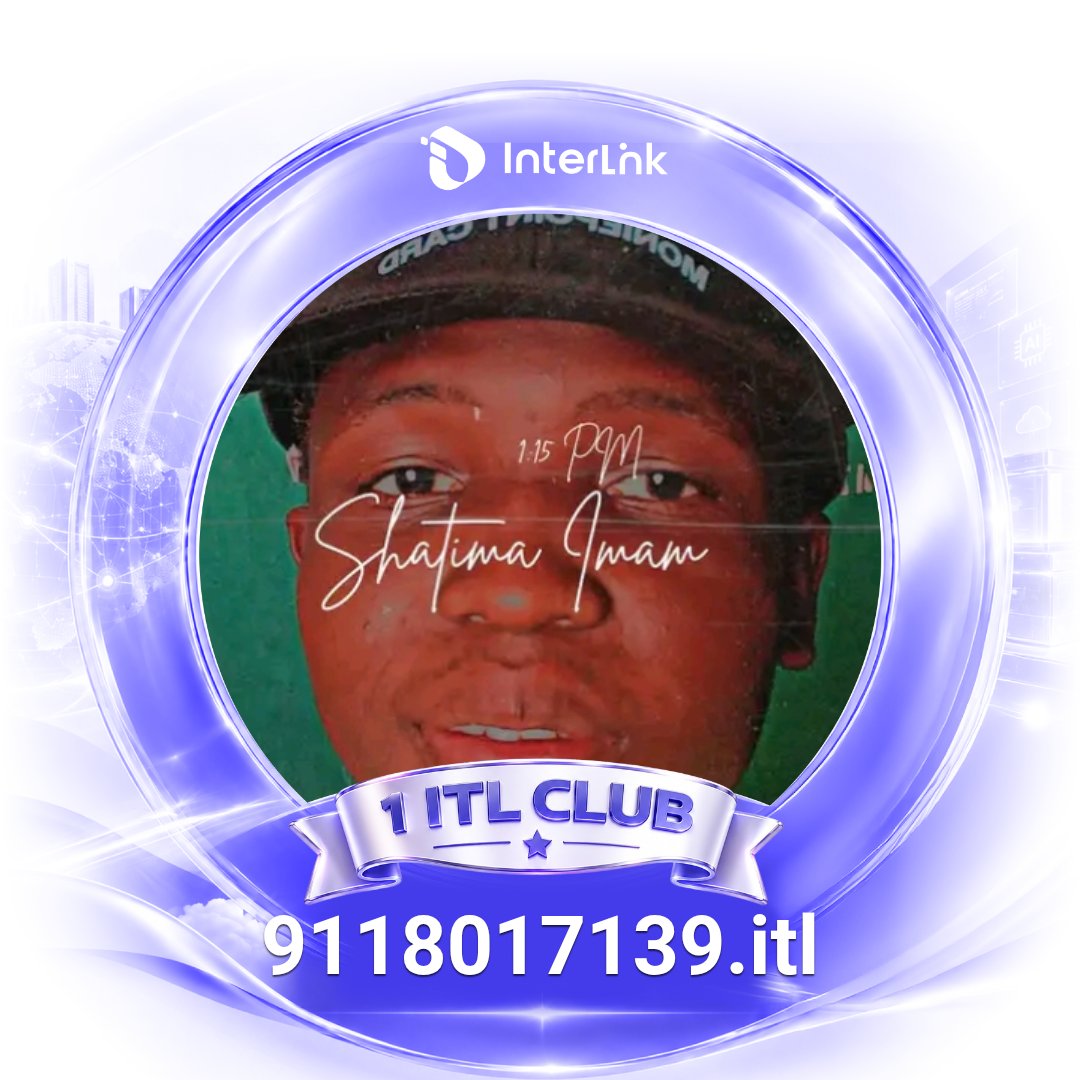 ImamShatima's tweet photo. 🚨🔥 I’M PART OF THE 1 ITL CLUB! 💜🌐

Proud to be part of the 1 ITL Club and the First 10M Linkers community! 🎨🔥

I’ve created my official 1 ITL Club Avatar and joined the global check-in! 🚀

Want to create yours? 👇
🔗 https://t.co/HhGC4glYBy

Share your avatar with #1ITLClub and show that you’re part of the club! 💜

🎁 10 lucky Linkers will each have a chance to win $50.

InterLink Ambassador | Shatima Imam Aliyu
ID: 9118017139

#InterLink #ITL #ITLG #1ITLClub