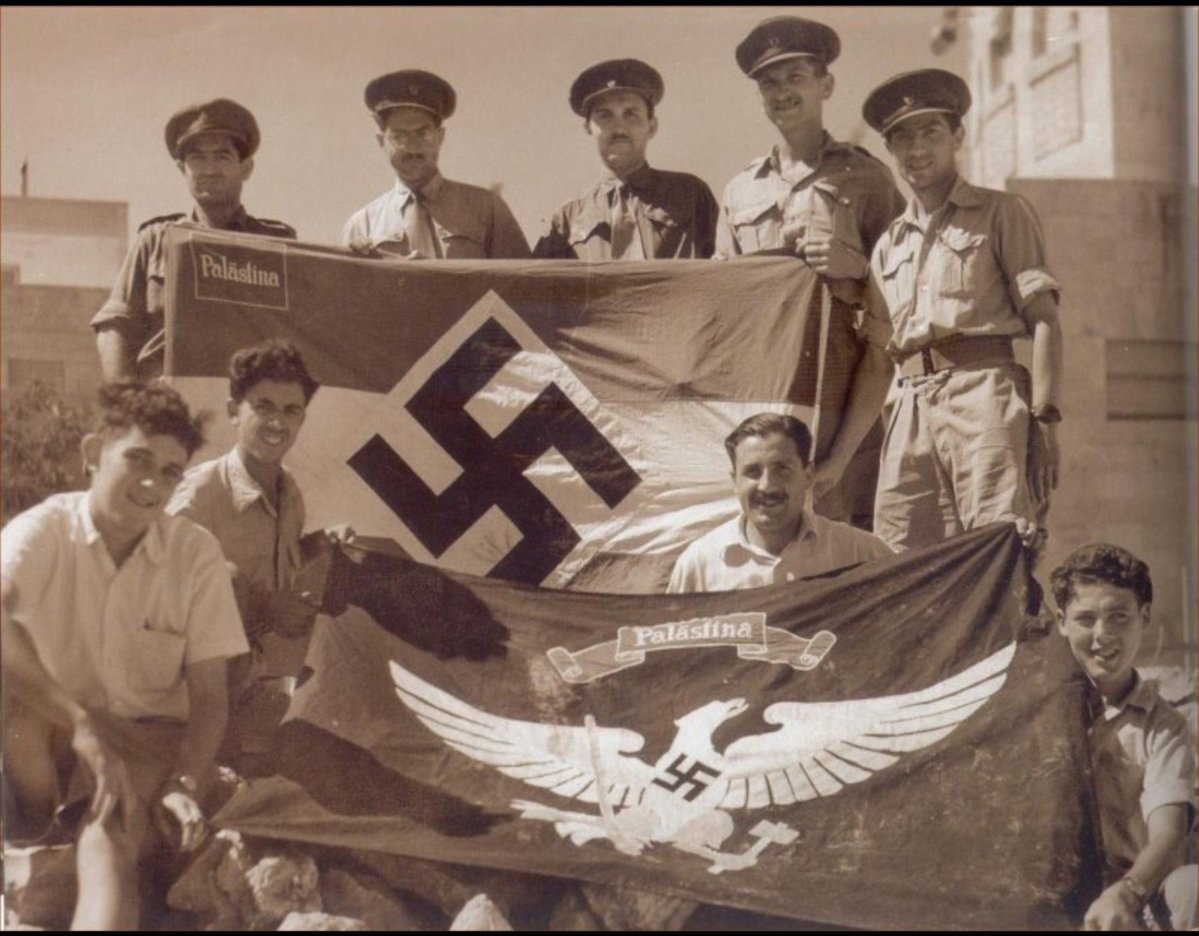 JasonDoyle1589's tweet photo. @DanPOLjr @TeeTotalWeb @Leonardaisfunny 🇩🇪 supported 🇵🇸 against zionism &amp; 🇬🇧 rule due to the balfour declaration 1917, had muslim ss divisions recruited by al husseini, arrested rothschild bankers freeing them of debt slavery which turned 🇩🇪 into a superpower, ✡️ then declared war on them 6 years prior to WW2 https://t.co/Da7bdqhMTO