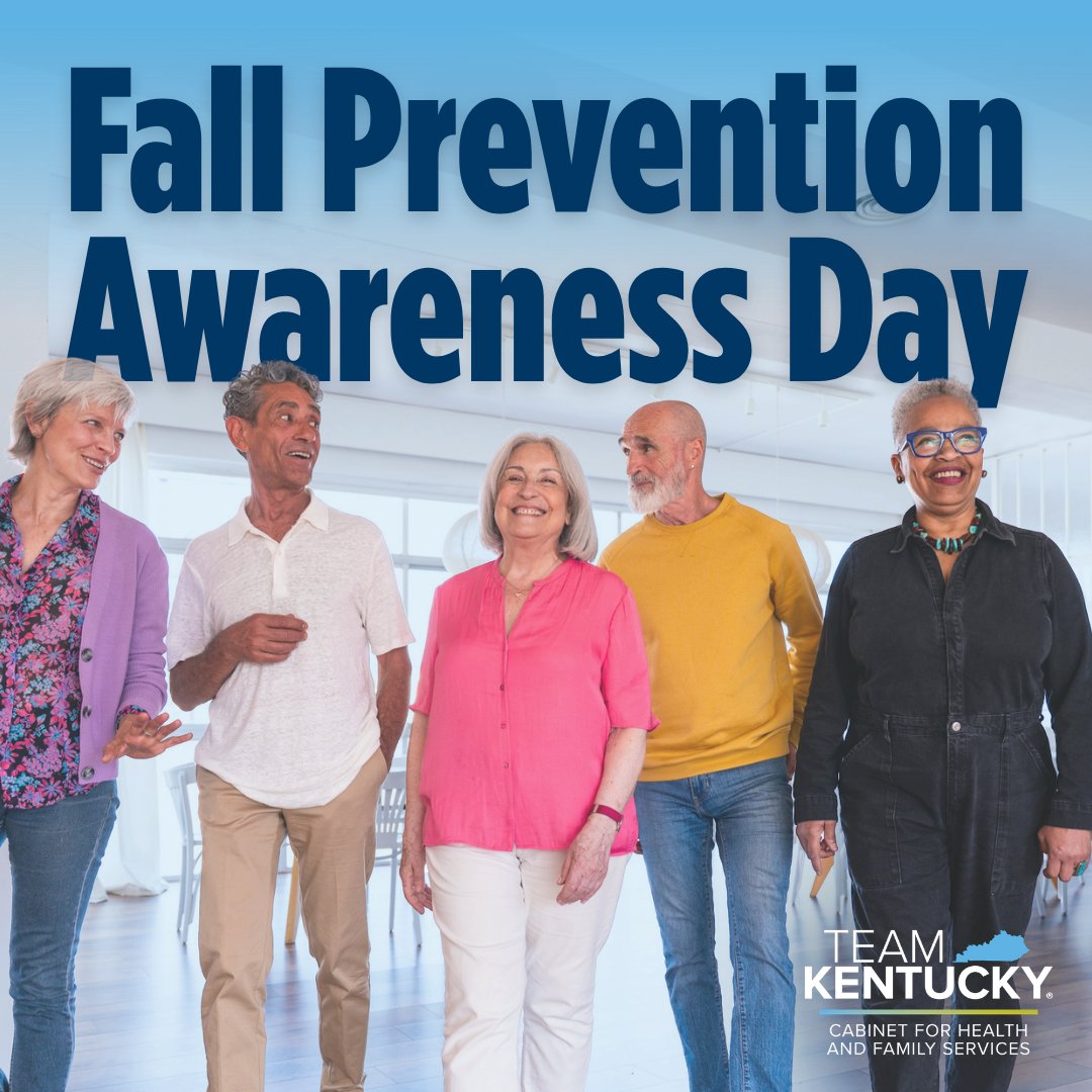 CHFSKy's tweet photo. On Fall Prevention Awareness Day, our Department for Aging &amp; Independent Living reminds Kentuckians that falls are preventable and small changes can make a big difference. Safer homes and healthy habits help Kentuckians remain safe, confident, and independent. https://t.co/5PnDdJ016v