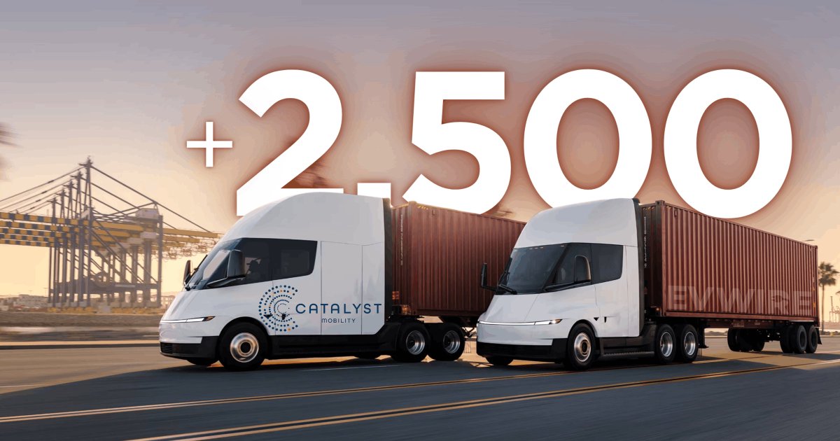 2,500 new electric Class 8 trucks ordered for US, Tesla Semi is named the primary truck