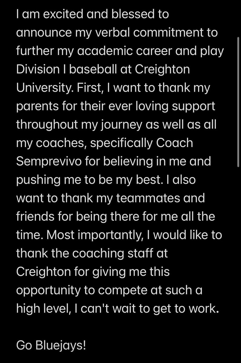 SaywerSmit2028's tweet photo. COMMITED

@WhiteSoxElite @CU_Baseball @BaseballGBW @PrepBaseballIL https://t.co/qfea4v9IPD