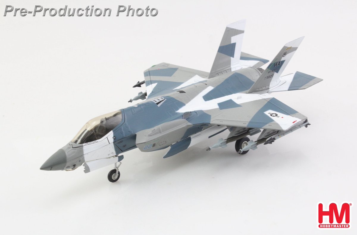 diecastdioram's tweet photo. Hobby Master HA4450 | Lockheed F-35A Lightning II

Lockheed F-35A Lightning II, "Blue Splitter" 11-5022, 65 AGRS, 57 WG, USAF (what if scheme)

Scale 1:72 / Diecast model 

Pre-order now at : https://t.co/Rbvn6OMpQP https://t.co/7gXtvADk5F