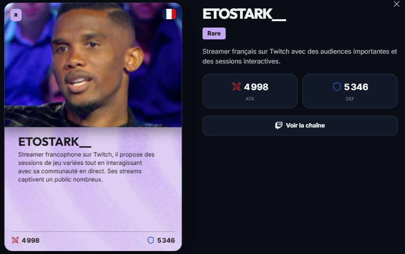 StreamsMasters's tweet photo. @HasEtoStark Tu pourrais réellement l'avoir sur Streams Masters https://t.co/4kGw5V2LHl