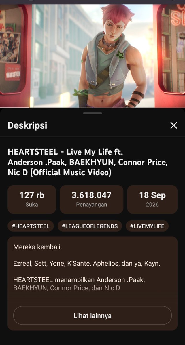 bybian__'s tweet photo. 🎊 BBHLS STREAMING PARTY
📢 DON'T BREAK THE CHAIN!

HEARTSTEEL - LIVE MY LIFE💚

🎬 https://t.co/WXht2qaXxA 
🎧 https://t.co/YQr8aPvgkY 

Izin tags ya:  @fleursbee
@dswanslake @ttalgi100 @baekyb506
@baeklouve 

BAEKZREAL IS BACK
#LiveMyLifeBAEKHYUN #BAEKHYUNxHEARTSTEEL https://t.co/vEGR2rgosu