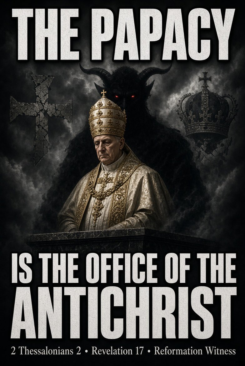 Samuel43750453's tweet photo. Nope, the Church is lead by Christ.

Rome is lead by the Antichrist.

🧐 https://t.co/ETQjHOVJ6M