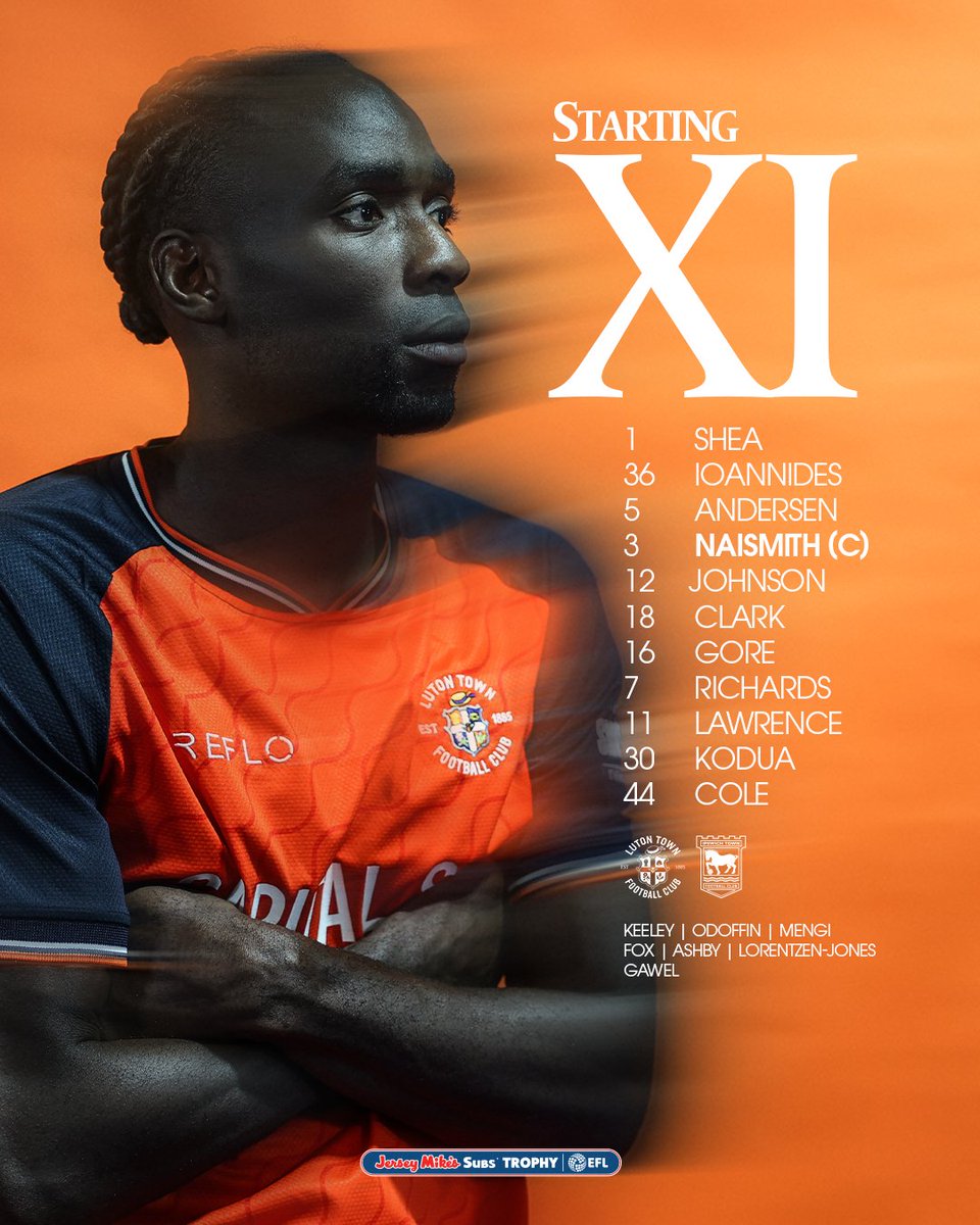 LutonTown's tweet photo. Your Hatters to get us started tonight 👒👊 https://t.co/vbsEQBtvGv