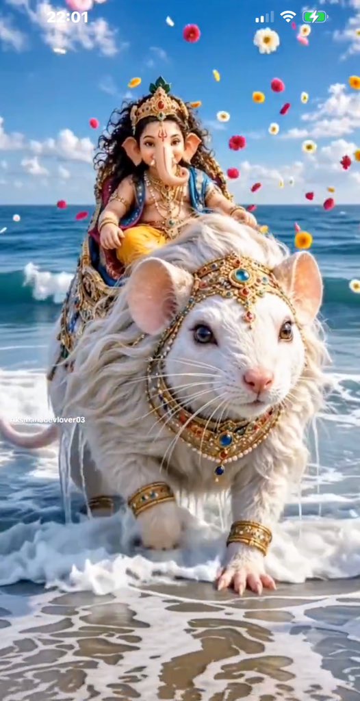 Gravim71's tweet photo. गजाननाय महसे प्रत्यूहतिमिरच्छिदे।

अपारकरुणापूरतरङ्गितदृशे नमः।

अगजाननपद्मार्क गजाननमहर्निशम्।

अनेकदन्तं भक्तानामेकदन्तमुपास्महे।।

मदोल्लसत्पञ्चमुखैरजस्रमध्यापयन्तं 

सकलागमार्थान्।

देवान् ऋषीन् भक्तजनैकमित्रं, 

हेरम्बमर्कारुणमाश्रयामि I

🌺🍃ऊँ गं गणपतये नम: 🍃🌺 https://t.co/qq9YJts7VS