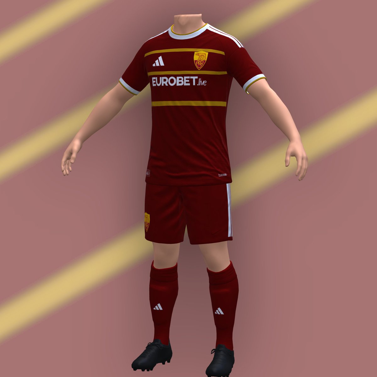 ForcesMario's tweet photo. AS Roma Home, Away and Thrid Kits 2027-28
Home: Tribute to Rome's Olympic Stadium
(Red Wine, Gold and White) https://t.co/3SvD7qjpnp