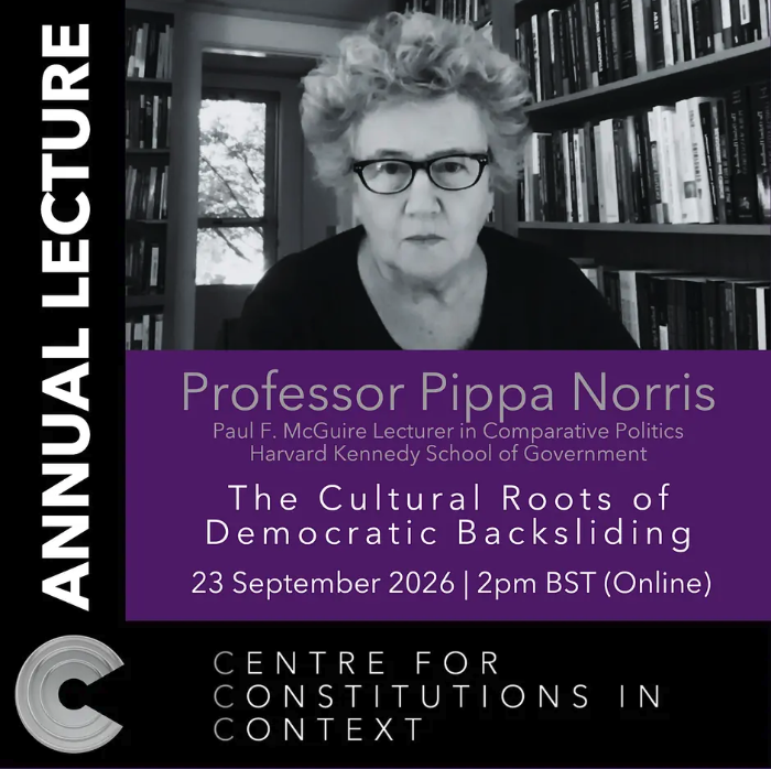 PippaN15's tweet photo. Talk tomorrow (Wed 23rd Sept) at the University of Warwick Center for Constitutions in Context. Register to attend online via Teams. https://t.co/t5UtbZTMlO https://t.co/ssaSAXpbJD
