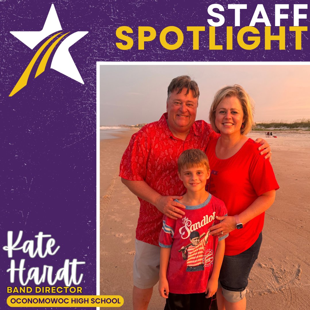 oconschools's tweet photo. Our Staff Spotlight is Kate Hardt, Band Director at OHS! βI am proud to say I work at OHS! As a team we care about our students & we celebrate their successes, their trials & their growth as brave young leaders in this changing world. That is why I am #OconDriven!" #OconPride https://t.co/vnBjLY75vn