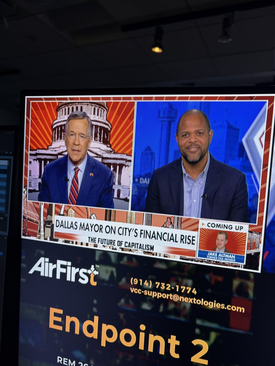 FoxBizInDepth's tweet photo. Behind the scenes from #SocialismThreatAndTheFutureOfCapitalism airing TOMORROW at 8pm ET on @FoxBusiness!

Hosted by @DavidAsmanfox and featuring:
@Johnson4Dallas 
@TradeUnionJake 
@MadisonAlworth 
@DarrenBotelho 
@carolinedowney_ 
@lizpeek 
@OJOleka 
@DanielDiMartino https://t.co/N8dzDoHmcA