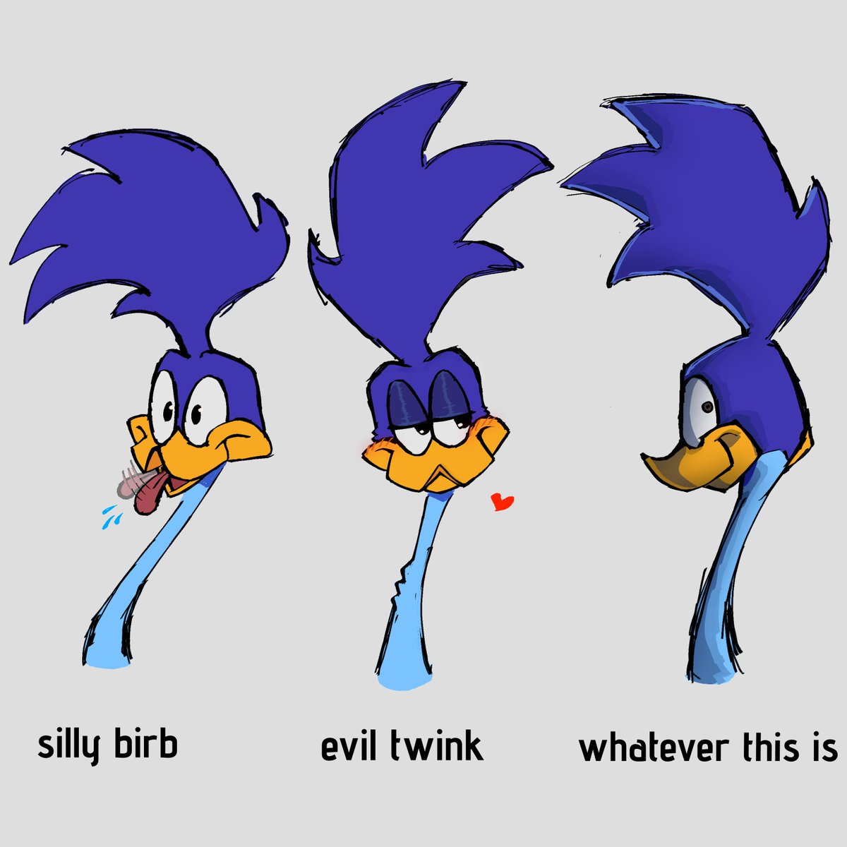L1v1ngwawa43's tweet photo. I like how artists mostly draw him is either of these

 #looneytunes #roadrunner https://t.co/mvnCksMBf5