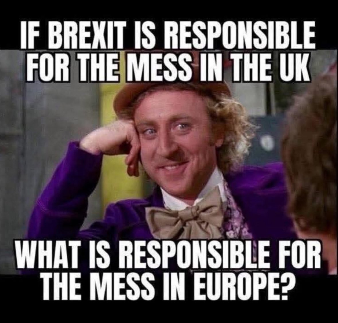 LeopardmanPn's tweet photo. @BBCNews Idiot. Fucking idiot. 
We voted Leave. https://t.co/pqAOmVibE2