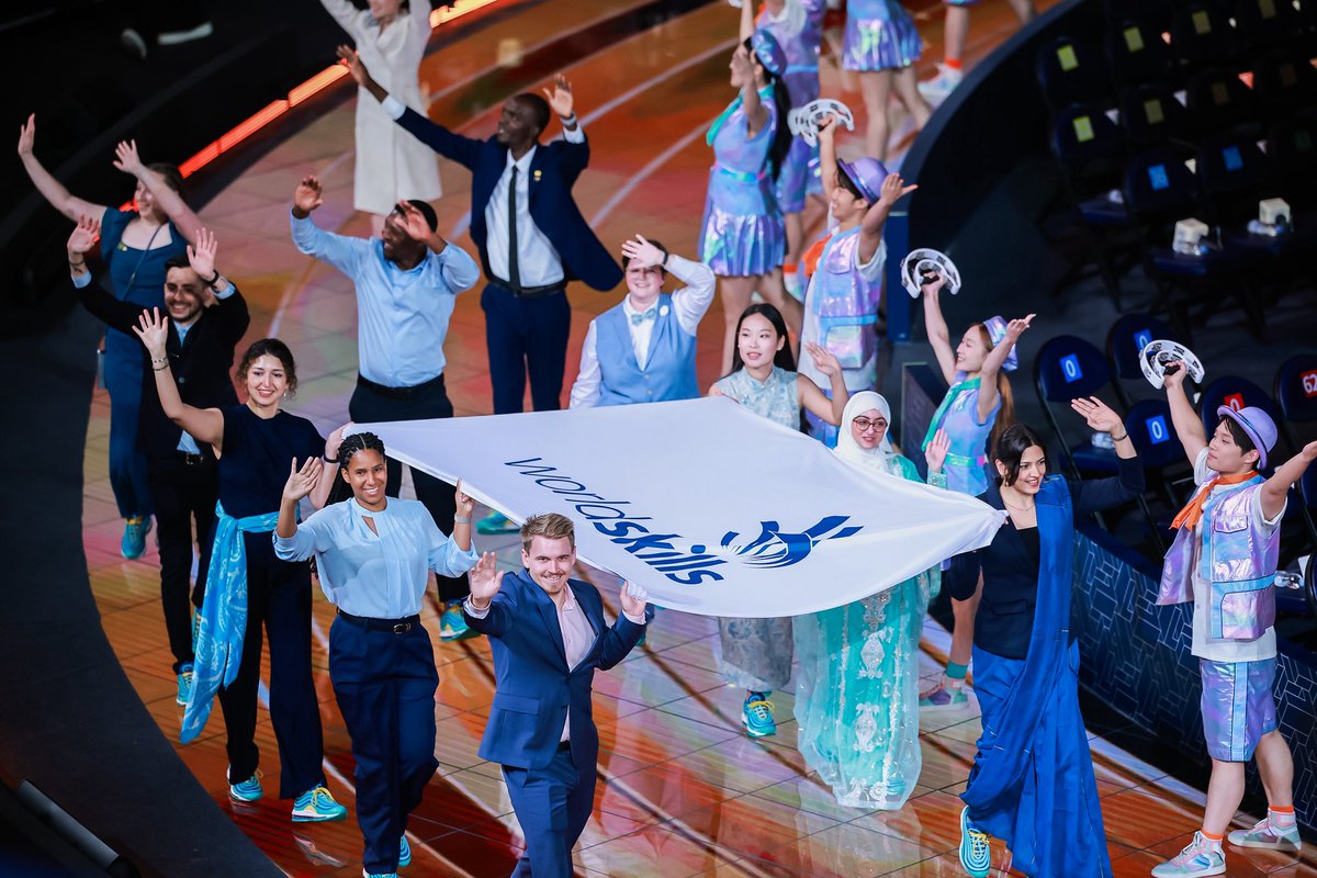 WorldSkills's tweet photo. #WorldSkillsShanghai2026 🇨🇳, the world’s biggest skills competition, kicked off with an unbelievable, unforgettable Opening Ceremony spotlighting the value of skills development and excellence. 

And with that, the 48th WorldSkills Competition is now underway! 🎉

#WSC2026 https://t.co/KND2byYi8D