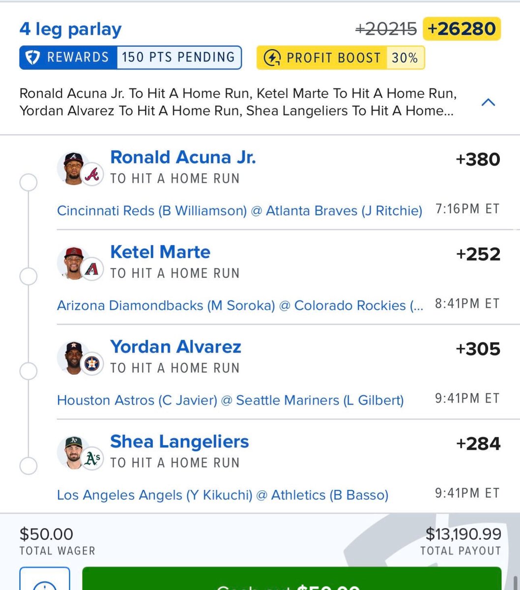 Noble_Odds's tweet photo. Dinger Tuesday 🔔

Just 4 swings to get rich 🤑 🧏 https://t.co/MuTXvz9suz