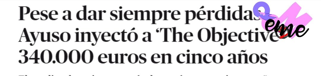 8M_emeTV's tweet photo. @_PabloFdez_ Pero The Objective no era un medio fascista subvencionado por Ayuso? https://t.co/nuEMylM5mk
