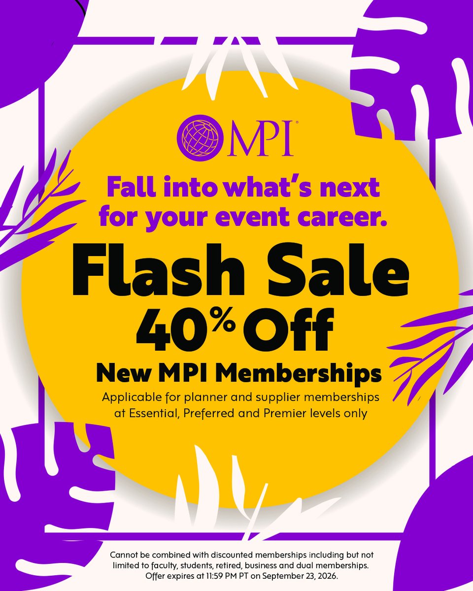 MPI's tweet photo. Not to be dramatic, but 40% off is kind of a big deal. 👀 Join MPI by Sept. 23 and save: https://t.co/b8kQtfwlmp https://t.co/ZPvOItLibp