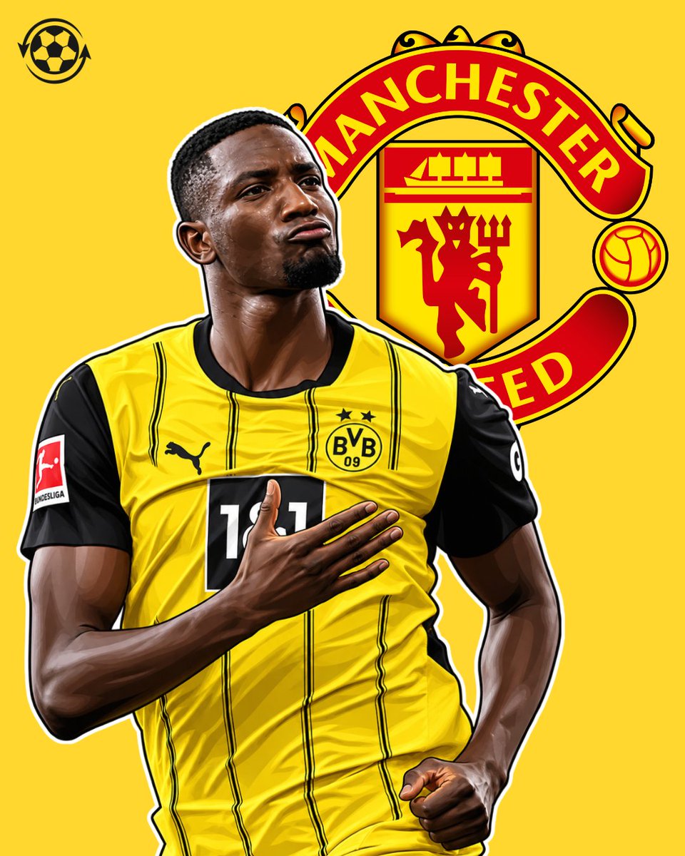 DeadlineDayLive's tweet photo. 🚨 Manchester United could make a January move for Borussia Dortmund striker Serhou Guirassy as they assess their attacking options ahead of the winter window. 🇬🇳

The 30-year-old is being considered if Joshua Zirkzee leaves. 

Dortmund are reluctant to sell, but with Guirassy’s contract having less than two years remaining, his situation could force their hand. 

(Source: @TEAMtalk)