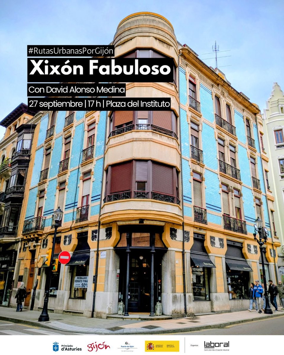 DavidAlonsoMed's tweet photo. Confieso que tengo una ganas locas de que llegue el domingo para volver con las Rutas Urbanas a #Gijón con @LABoral
También me apetecía deciros que tengo ganas de que veáis la ruta, de echar un buen rato y de pasárnoslo bien.
¡Os esperamos 🤗! https://t.co/EdpQOeanVy