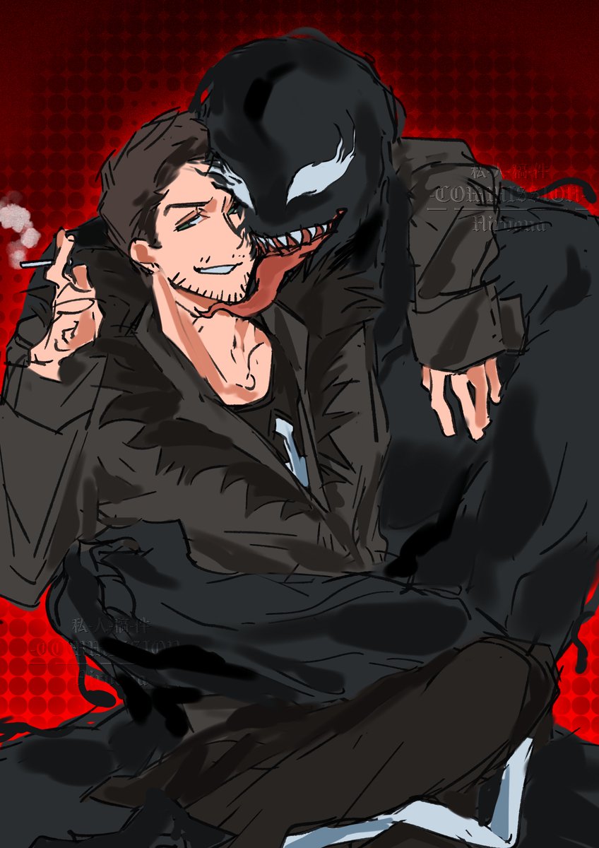 Nirvana0119's tweet photo. 主人和狗♥
#Veddie #Symbrock #Venom #EddieBrock https://t.co/1dLfXarrYX