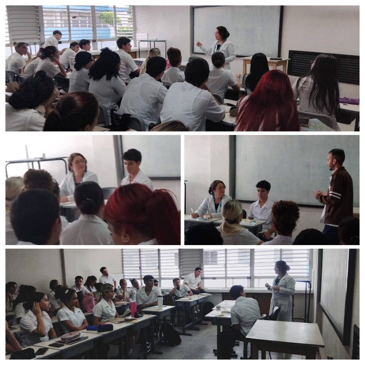 UCM_Cmw's tweet photo. Los estudiantes de primer año de Estomatología en Clase Taller de Biología Celular y Molecular.

#UCMCamagüey #PorCamagüeyTodo #CubaPorLaVida #CubaPorLaSalud https://t.co/nJn0vWXBaK