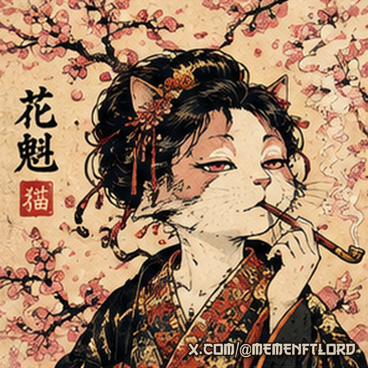 MemeNftLord's tweet photo. Genesis Nft 2/16 · Cherry Blossom Geisha

She speaks softly, smokes slowly and remembers everything. Every secret in Edo passes through her pipe.

RoninCats Genesis 🌸

Listed on Magic Eden. Get your Genesis cat 👇
https://t.co/8fpHdVLIu5

$RONINCATS https://t.co/k1gu1sUWn5