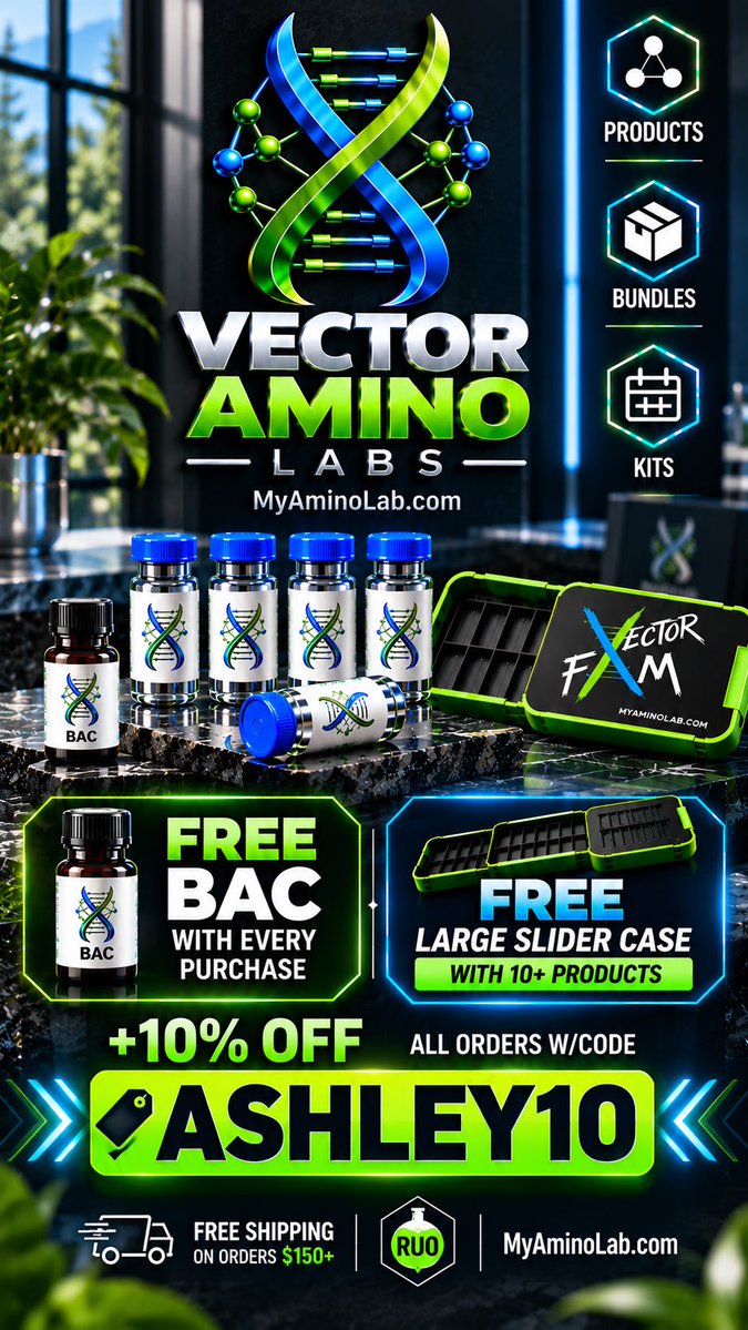 aydenash23's tweet photo. Free bac with every order using code ASHLEY10 and 10% off all orders

🔗 https://t.co/HRAiDMm1cj

Trusted RUOs w/ discount codes➡️ https://t.co/HQEm4py1Kx

#bpc157 #ghkcu #peptides #reta #tb500 https://t.co/cMXaIlvNAD