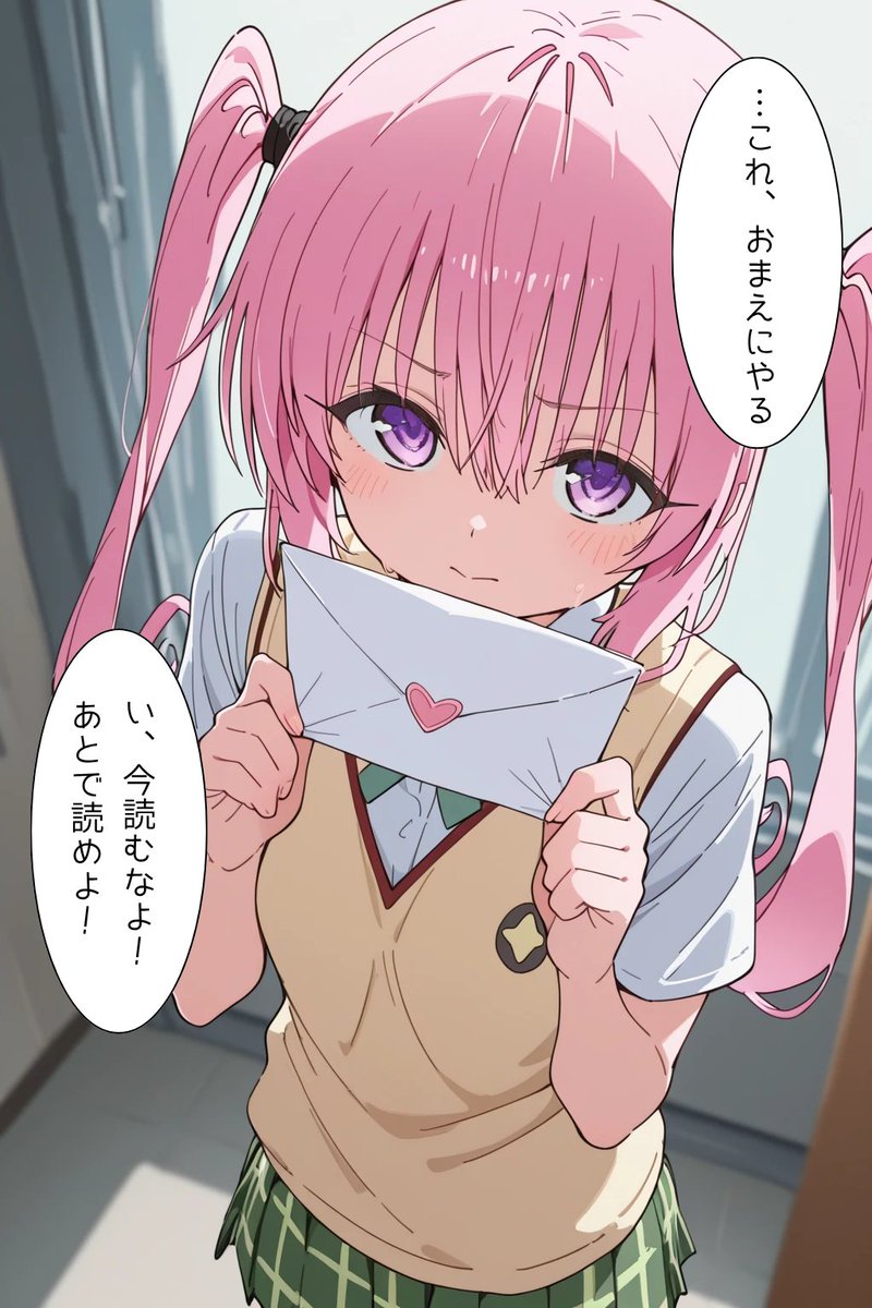 na7seAI's tweet photo. ラブレター①
#ToLOVEる #モモ・ベリア・デビルーク #ナナ・アスタ・デビルーク https://t.co/MImQyE3Myz