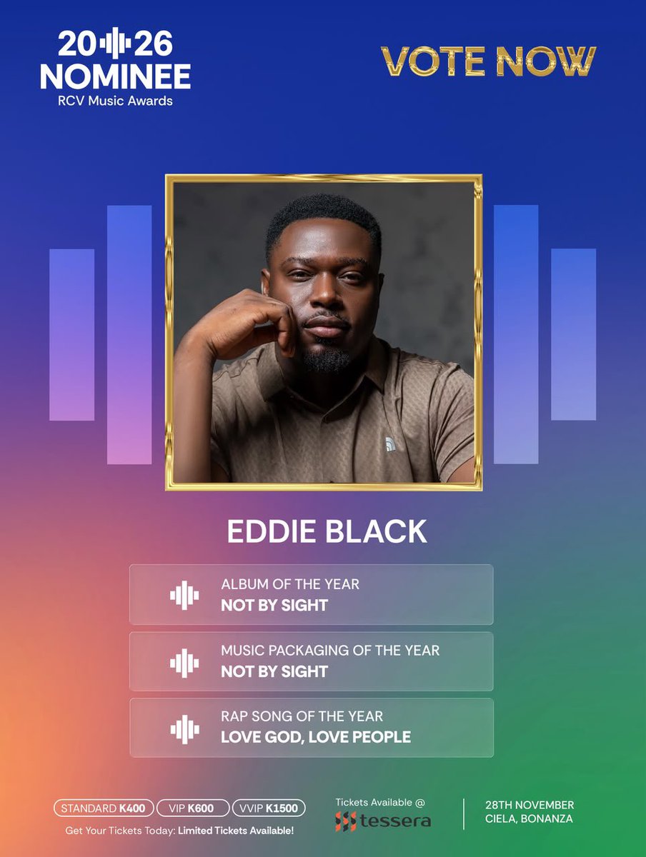 Brie_Mrs_Black's tweet photo. Have you voted for @Eddieblackbaby ?
Your vote counts ๐ณ๏ธ
RCV Music Awards 2026
Link: https://t.co/2P7aYVa8t7 https://t.co/BpeTBRGkPi