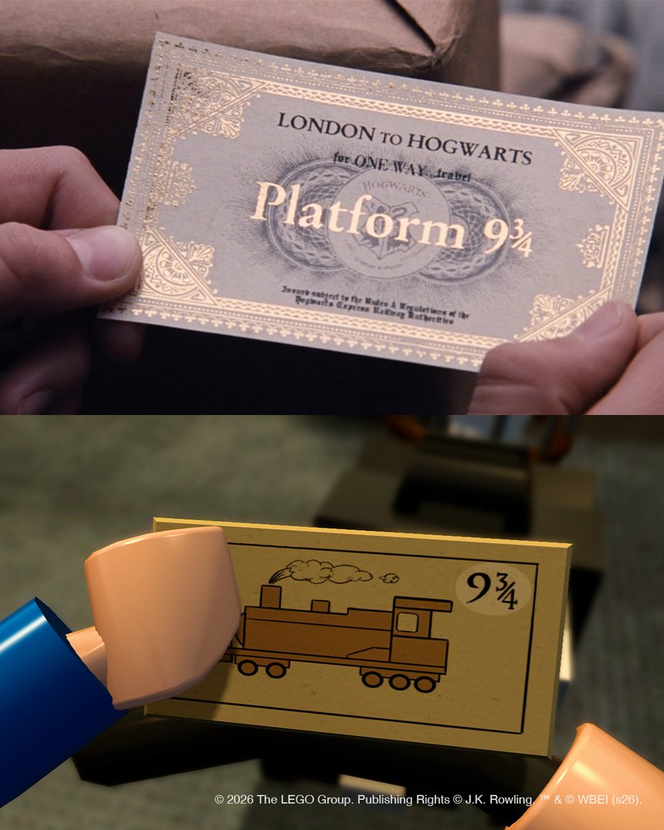 wbgames's tweet photo. A one way ticket to magic ✨ The LEGO® Harry Potter™ Collection is coming to Nintendo Switch 2 on October 16th, 2026! ⚡️

Streaming of the Harry Potter films requires an HBO Max subscription. Content varies by plan. HBO Max Terms of Use apply https://t.co/gCDQqlwrOB. Age 18+ © Home Box Office, Inc. All rights reserved.