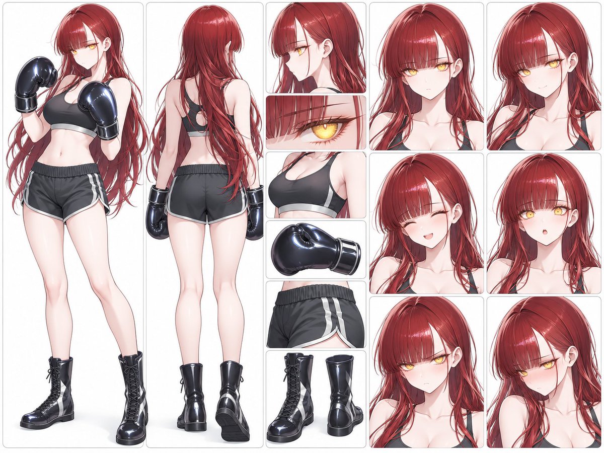 Frey95115's tweet photo. I used GPT to create character design sheets for my OCs. https://t.co/dilHosqtfr