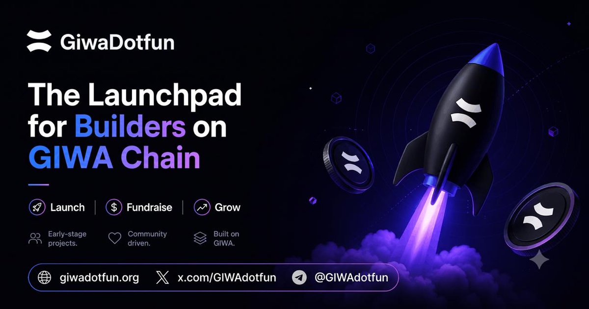 GIWAdotfun's tweet photo. Something is coming to GIWA

No announcements
No whitelist
No permission
Just one place to launch what you believe in 👀
Soon

Built on @GIWA_by_Upbit ⚡ https://t.co/bb8lPf4jU5