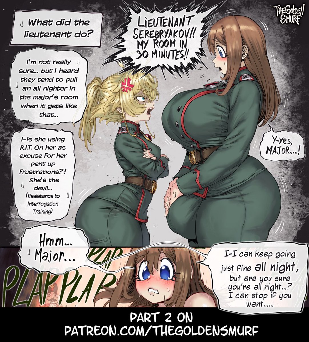 TheGoldenSmurf's tweet photo. Tanya &amp; Visha (Tanya the Evil), but the latter is a futa… https://t.co/kCXOHpGRZF