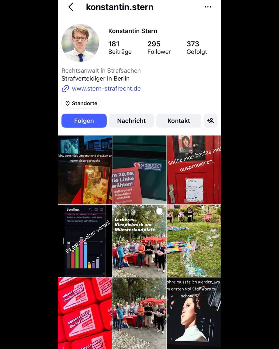 th_so2's tweet photo. „Zur Person“ aus einem Tagesspiegel-Artikel, Screenshot Linke Lichtenberg, Screenshot Instagram-Account https://t.co/hQ0MEllTAk