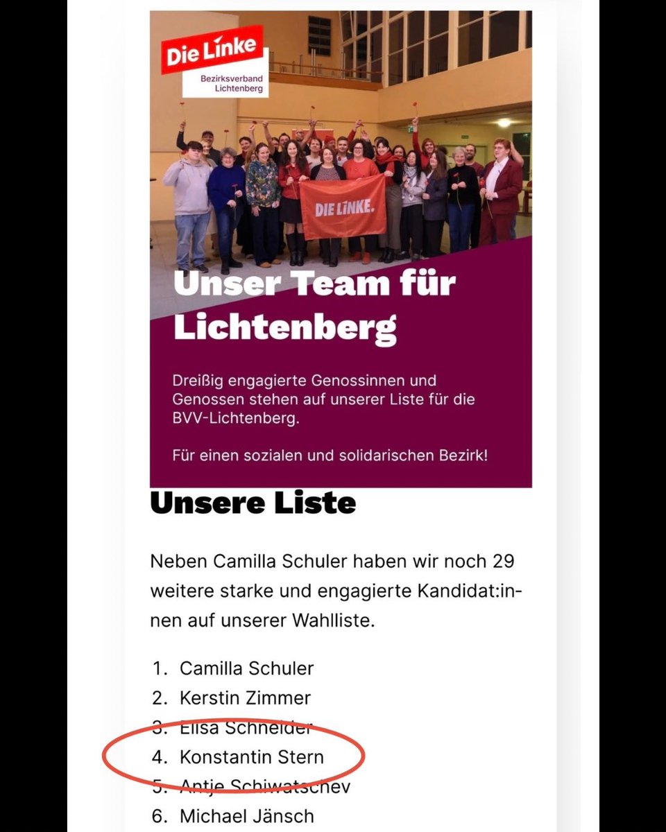 th_so2's tweet photo. „Zur Person“ aus einem Tagesspiegel-Artikel, Screenshot Linke Lichtenberg, Screenshot Instagram-Account https://t.co/hQ0MEllTAk