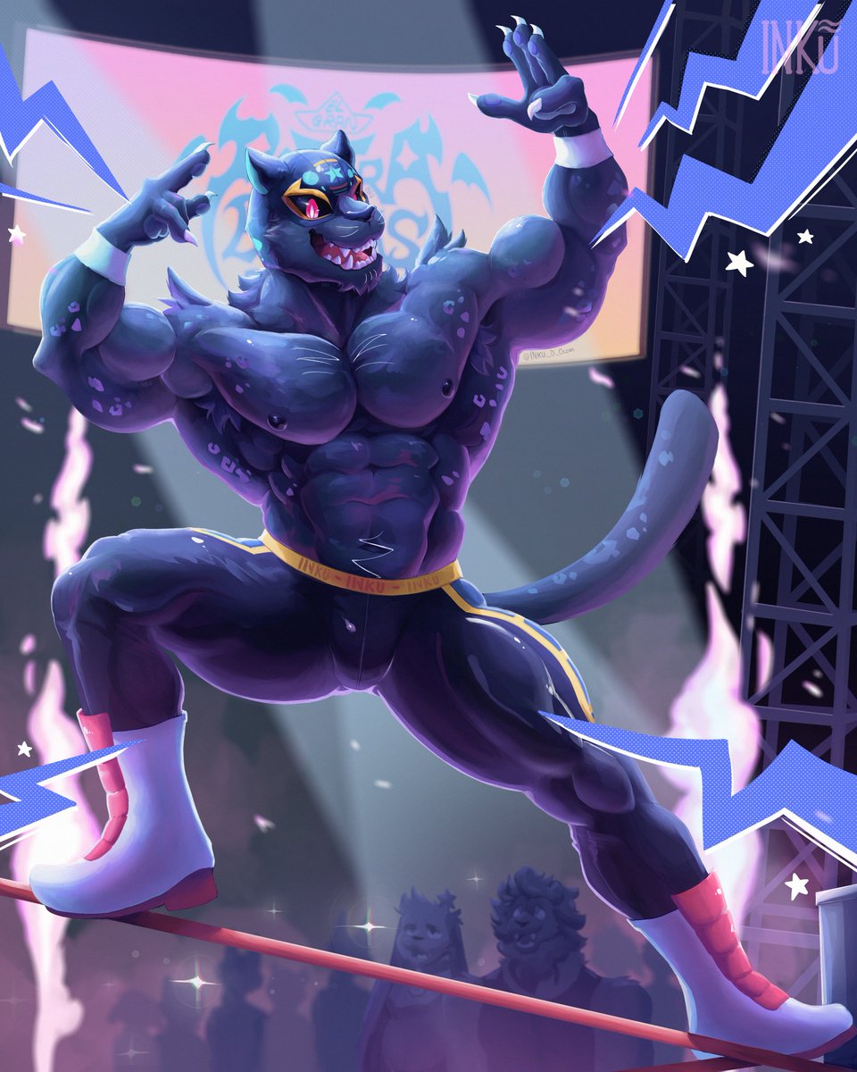 INKU_D_Ocean's tweet photo. Yesterday was the #LuchaLibre day! That's why u should take care of these kittens~ 🔥 https://t.co/rP7XhVVDAs